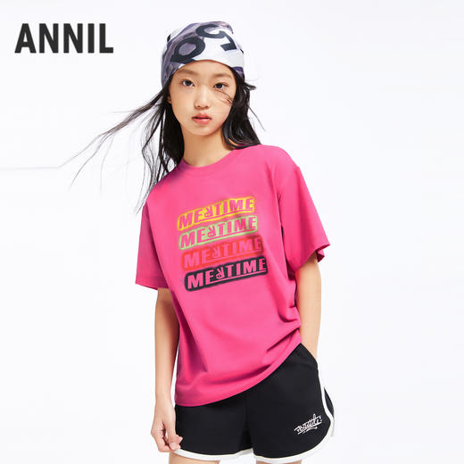 男女童记忆棉短袖T恤新款安奈儿童装EM421110 商品图2