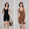 【裸感】自带胸垫 瑜伽 健身连体衣 四分长度，收腹提臀普拉提连体服 商品缩略图1