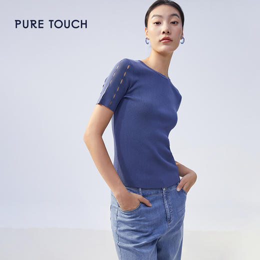 pure touch女士针织短袖1346242138 商品图0