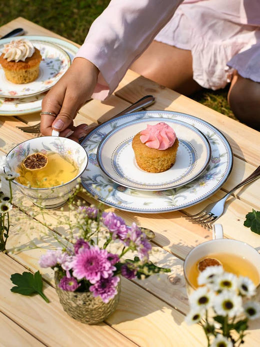 Noritake则武 JARDIN FLEURI骨瓷咖啡杯子精致下午茶具茶杯礼盒装 商品图3