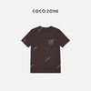 COCO ZONE短袖T恤春夏季圆圈字母休闲百搭上衣24C10123 商品缩略图0
