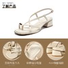 ZHR则则法式绕带夹趾粗跟凉鞋2024新款温柔中跟百搭高级外穿女鞋 商品缩略图2