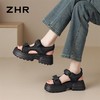 ZHR则则厚底凉鞋女2024夏季新款网洞外穿增高防滑魔术贴沙滩鞋女 商品缩略图8