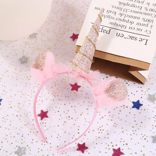 粉色独角兽发箍 商品图0