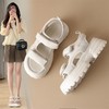 ZHR则则厚底凉鞋女2024夏季新款网洞外穿增高防滑魔术贴沙滩鞋女 商品缩略图0
