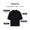 【商场同款】CJKJ501  “ 精美针织衫  ” 简约百搭黑色 腰封设计，巧妙提升腰线  灯笼袖缩窄肩宽  打造直角肩好穿显瘦 肌理感丰富微透的袖子 更有知性感 商品缩略图9