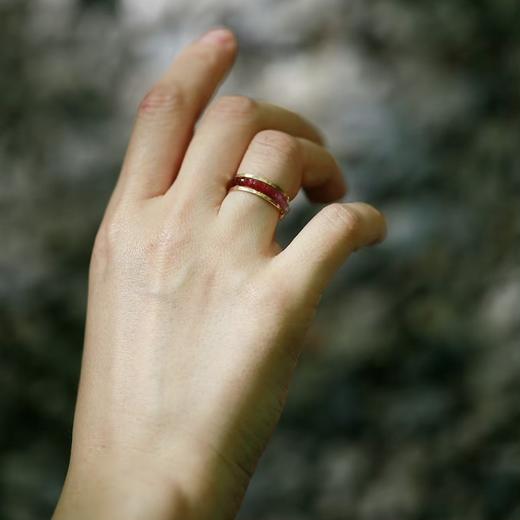 SpoiledBrat Jewelry气质百搭渐变红宝戒指 商品图1