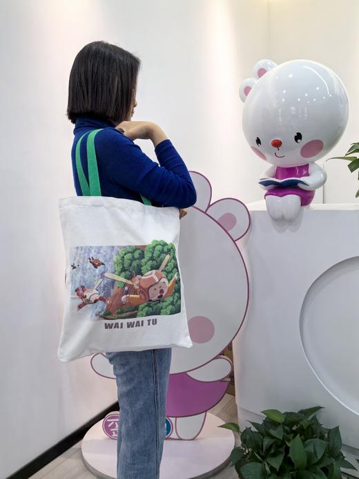 价值69元“小飞兔”帆布包~超大超可爱超能装！能装30本书哦 商品图1