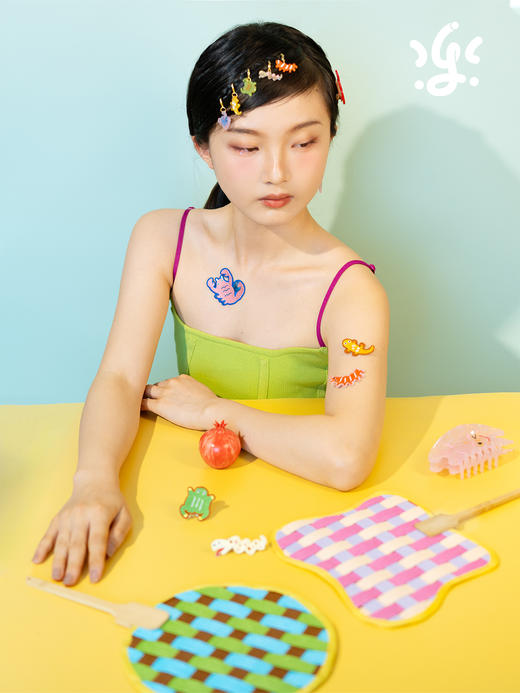 古古楽gugu端午DIY编织扇手工纸藤国风儿童自制作材料包夏季礼物 商品图3