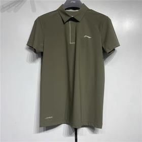 李宁2024夏季新款POLO衫男士跑训翻领短袖速干休闲运动T恤APLU121-4