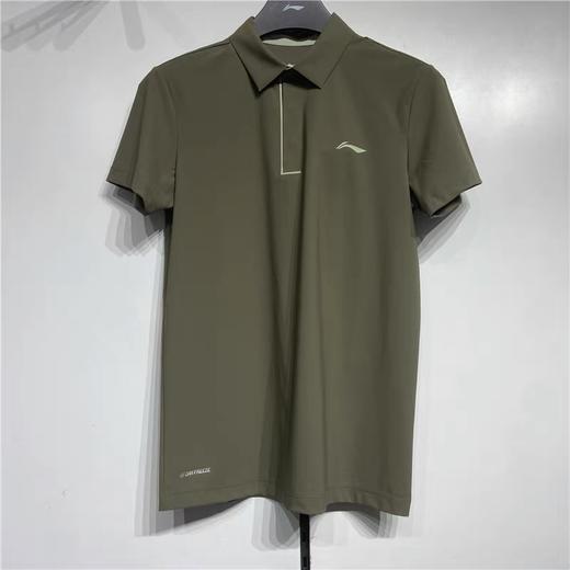 李宁2024夏季新款POLO衫男士跑训翻领短袖速干休闲运动T恤APLU121-4 商品图0