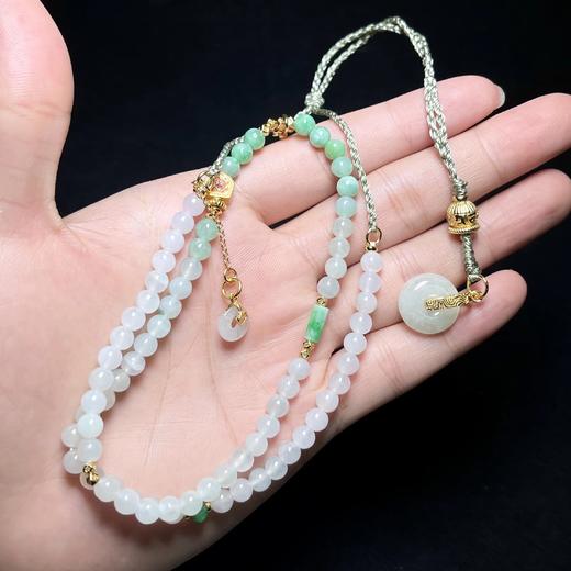 翡翠项链-DIY平安扣圆珠万能扣5# 商品图0