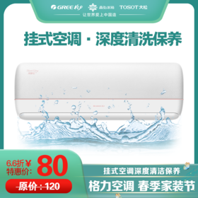 格力家用空调 挂机内机 深度清洗保养服务