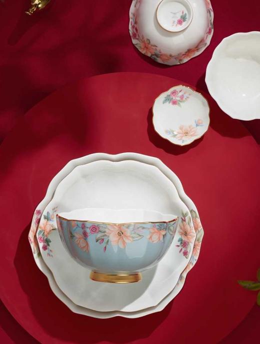 【彼达思】新年礼天青时代62头 8 人位餐具套装 高档陶瓷碗盘碟 结婚乔迁礼 商品图1