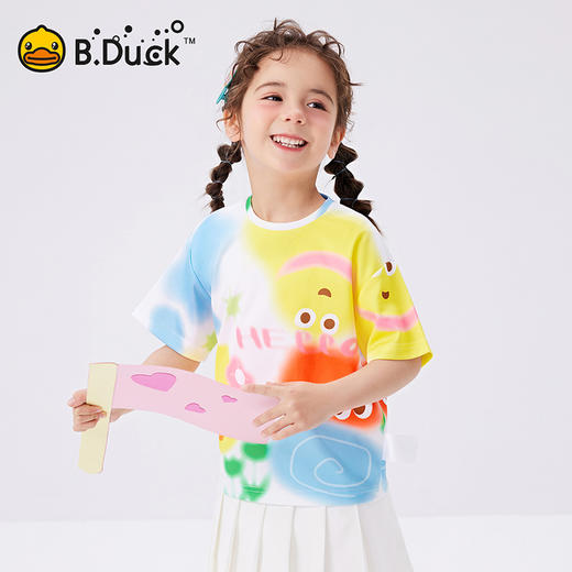 B.Duck小黄鸭童装夏季短袖T恤90-130 FF2501017 商品图3