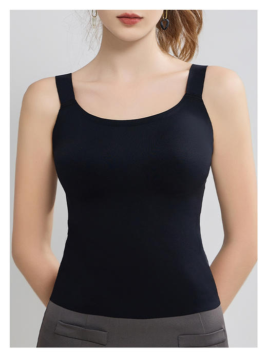 极造家 | 二合一光面无痕美背吊带背心 商品图3