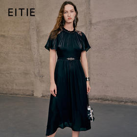 EITIE爱特爱夏季新款洋气气质高腰显瘦礼服连衣裙7477102