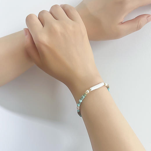 ELOANE GALLERY 落岸原创彩色半宝石天然珍珠手链小众设计串珠丨【本商品不支持使用优惠券】 商品图7