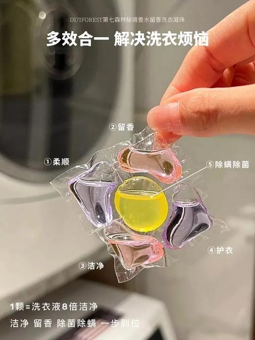 全新升级！到手约158颗！【英国DI7I forest第七森林五腔香氛洗衣凝珠】新加坡进口微囊技术，还原大师调香；五腔高浓缩，一颗能洗8-15件衣服； 一颗=柔顺+留香+洁净+护衣+除螨除菌五效合一！ 商品图1