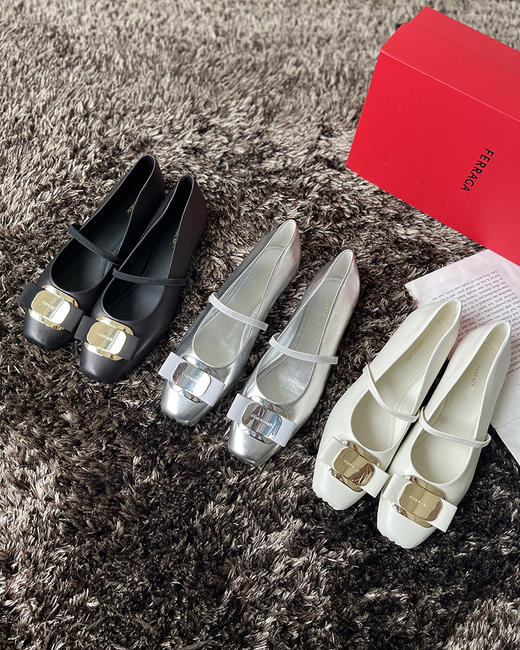 现货 THS 5.11-限时 SF菲拉家 复古羊皮芭蕾舞鞋 3色 BZ1173 商品图4