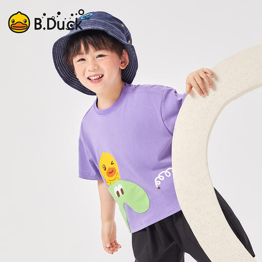 B.Duck小黄鸭童装夏季短袖T恤90-130 BF2501081 商品图4