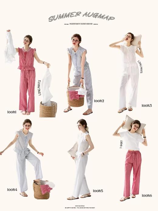 浮生八记/24A036/复古全棉格纹飞飞袖小衫 商品图3