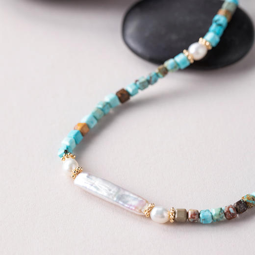 ELOANE GALLERY 落岸彩色半宝石天然珍珠项链锁骨链原创设计丨【本商品不支持使用优惠券】 商品图11