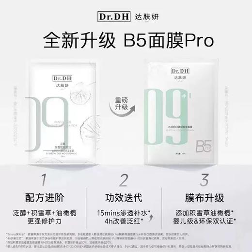 达肤妍B5贴片面膜 新款积雪草保湿补水舒缓维稳修护 商品图1