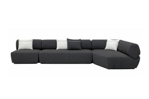 石头 组合沙发 | 更多座位组合，皮布面料可选，详询客服 商品图0