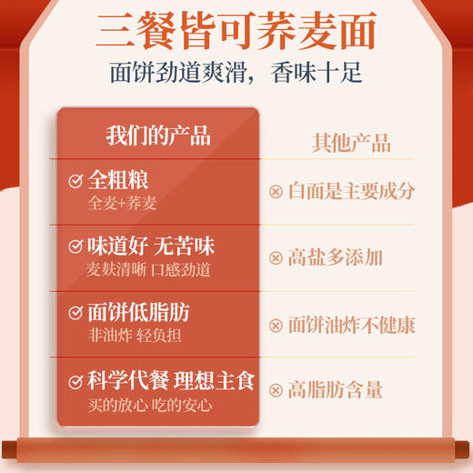 【39任选10件】荞麦小龙虾面80g*3袋 商品图4