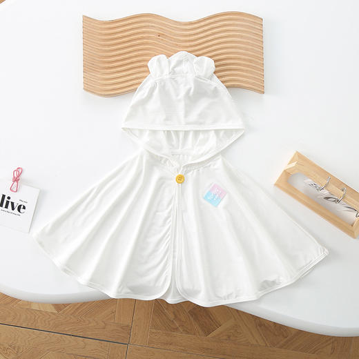 【初恋般的温柔触感~】夏季宝宝薄款斗篷 婴儿外出防晒披风 卡通披风 婴童遮阳防晒 防风连帽斗篷-QQ 商品图3