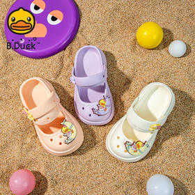 B.Duck小黄鸭家居鞋四季洞洞鞋24-40 F1515939