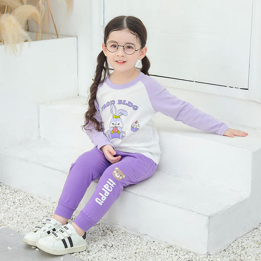 【69元/2条】27home童装品牌 儿童女孩春夏薄款全棉运动裤  纯棉柔软透气卫裤 商品图4