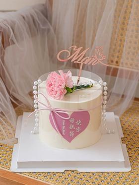 母亲节主题N款-康乃馨鲜花母亲节快乐（心形贴纸随机）