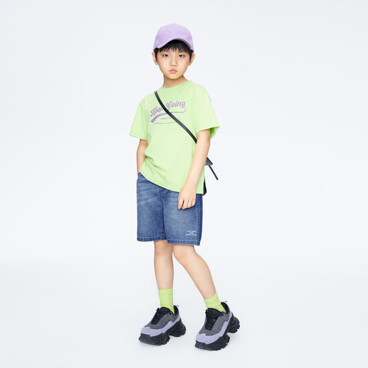 男童全棉软牛仔短裤新款安奈儿童装实体店同款AB426632 商品图3