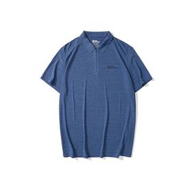 【自营】JackWolfskin/狼爪  狼爪t恤男24春夏户外运动休闲POLO衫速干短袖 5824111