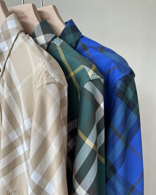 现货 THS 5.11-无 B家 男士 新款格纹棉质斜纹柔软衬衫 3色 AG1280 商品图0