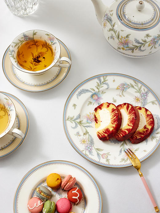 Noritake则武 JARDIN FLEURI骨瓷咖啡杯子精致下午茶具茶杯礼盒装 商品图2