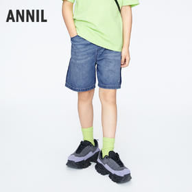 男童全棉软牛仔短裤新款安奈儿童装实体店同款AB426632