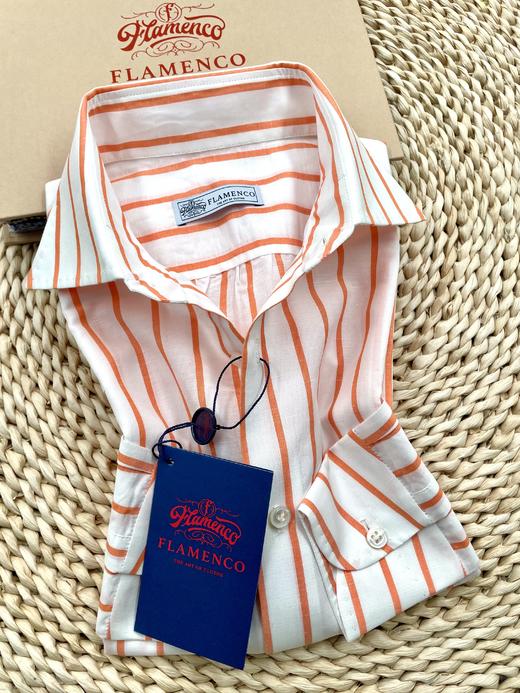 「2025爱好者直选13款」Flamenco 法国亚麻&120支双股埃及棉混织意式工艺衬衫 商品图1