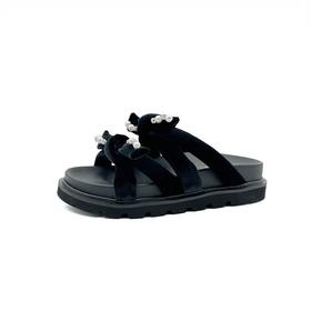 伊伴夏季女舒适休闲全凉凉鞋B24353155