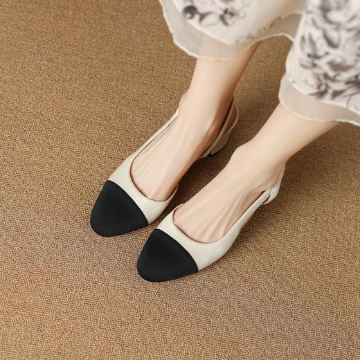 ZHR玛丽珍包头凉鞋女外穿小众性感法式小高跟凉鞋女2023新款夏季 商品图9