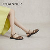 千百度休闲凉鞋女夏季平底罗马凉鞋猪笼鞋凉鞋A24363703 商品缩略图0
