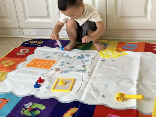 ✌️能挂在车上遮阳的水画布 装清水就能画，不用颜料不脏手，💗干了可反复使用 数字、月份、星期、时间、天气、季节、气候 商品图2