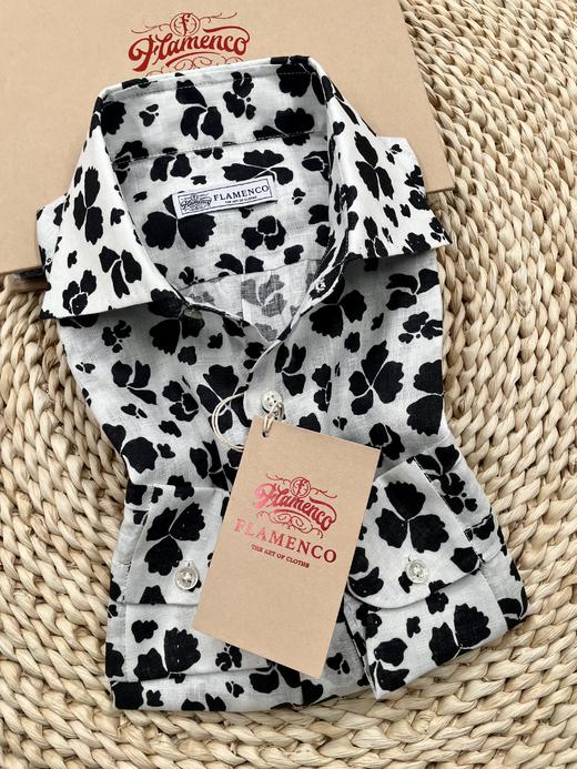 「2025爱好者直选52款」Flamenco 法国亚麻印花意式工艺衬衫 商品图6