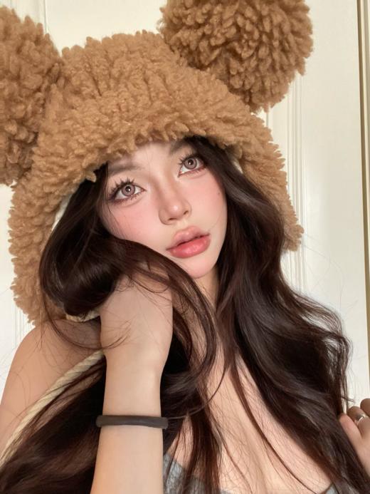 woolilens 半年抛 法国影后/美国超模 粉/棕 14.2mm 美瞳两片装 融瞳虹膜混血 商品图9