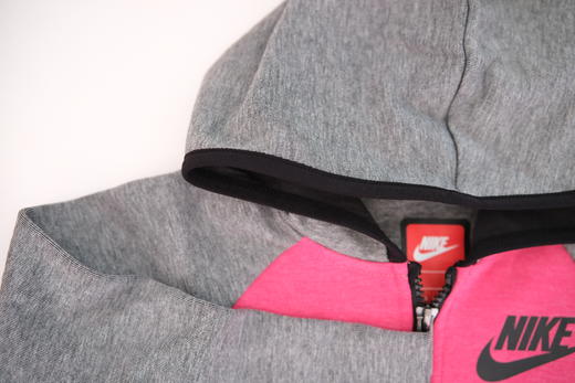 耐克-童衣类（秋）A7NIKE YA3女小童连帽开衫卫衣花纱玫 商品图3