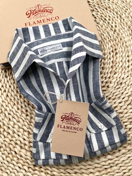 「2025爱好者直选32款」Flamenco 高支数法国亚麻意式工艺衬衫 商品图7