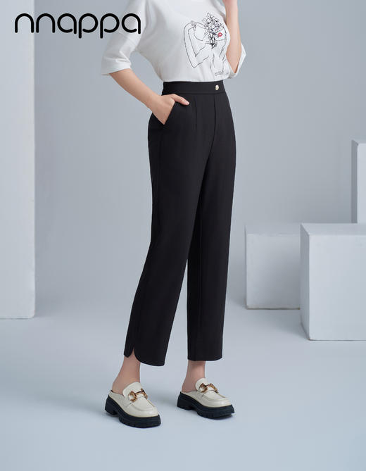 丝麻八分时尚直筒裤PA29291 商品图5