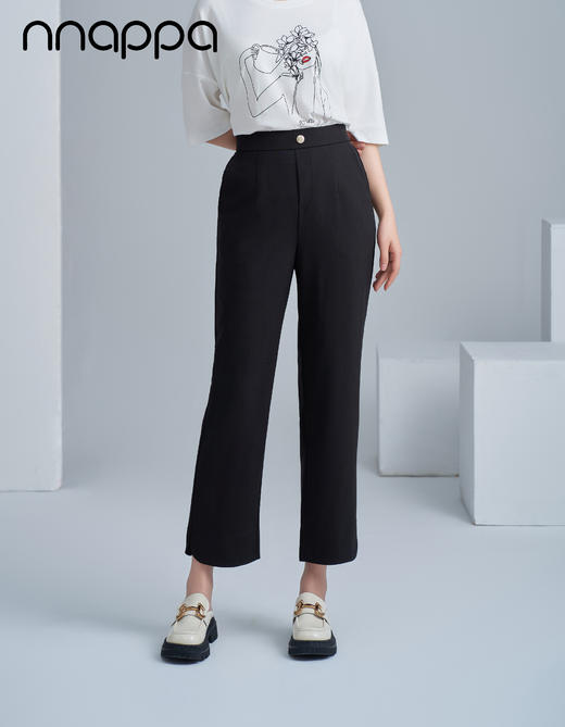 丝麻八分时尚直筒裤PA29291 商品图4